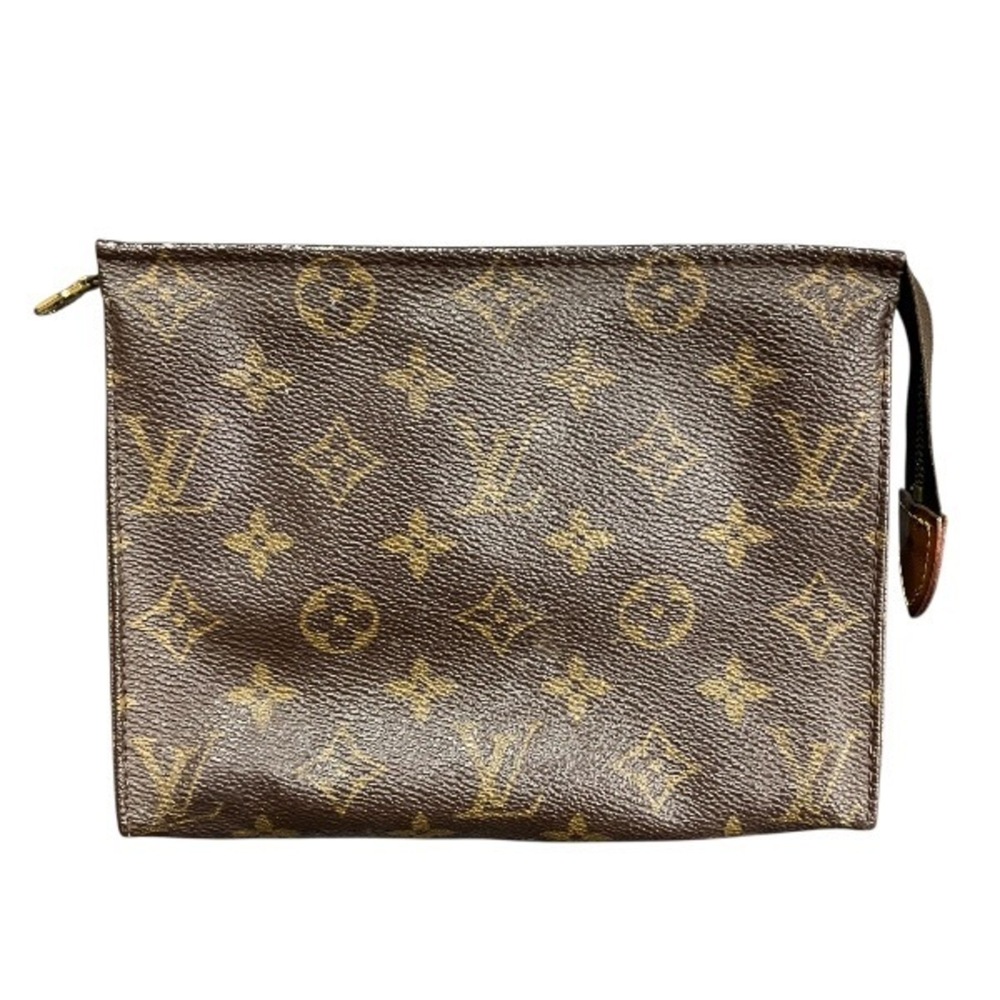 Louis Vuitton Monogram Pochette Toilette 19 M47544 Handbag Clutch Bag Pouch f...